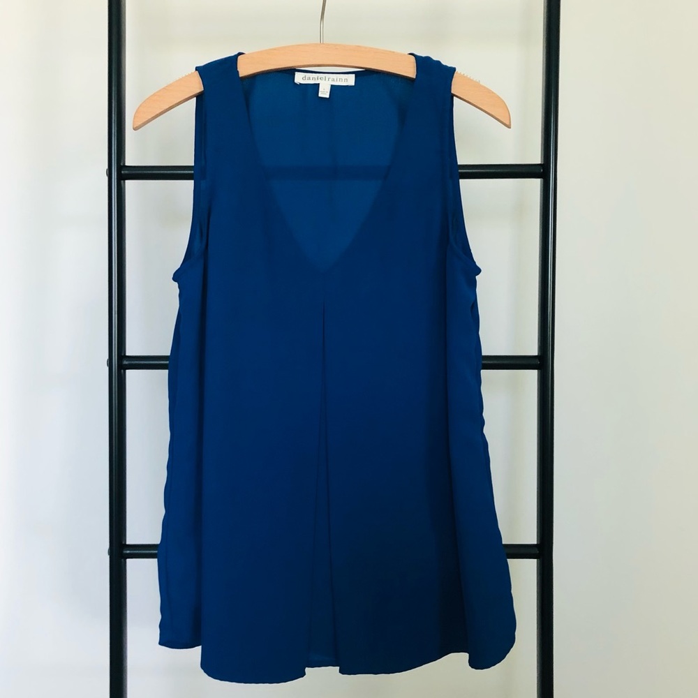 Royal Blue Sleeveless Blouse